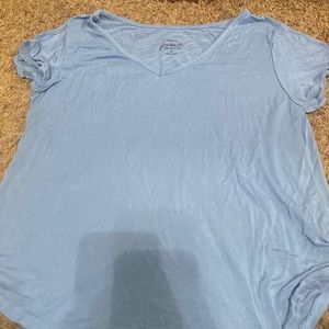 Blue stretchy top